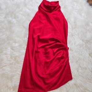 Gianni Bini Vibrant Red Asymmetrical Dress